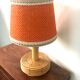 Vintage natural rattan lamp 60s