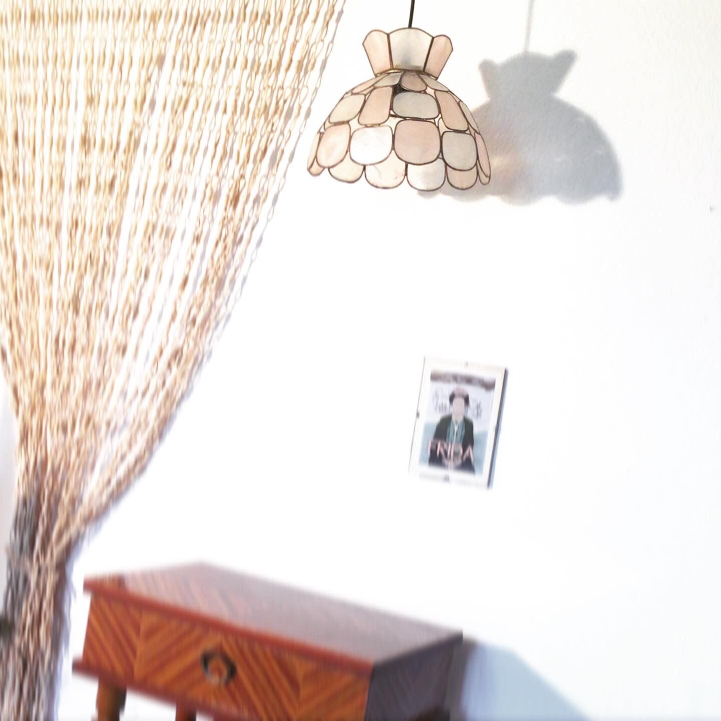 Art Deco mother-of-pearl pendant lamp