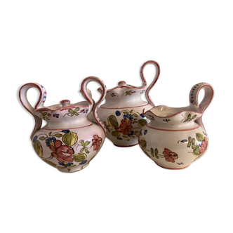 Poureuse, milk pot, sugar bowl Samadet, eighteenth century