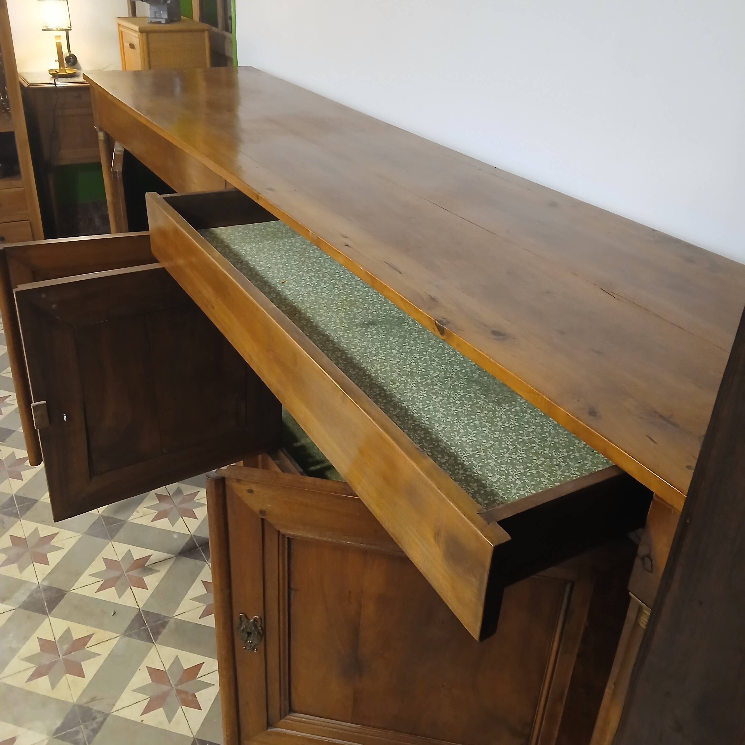 Pear wood sideboard, 4 doors