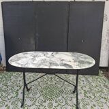 Oval bistro table