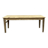 19th century farmhouse table in raw fir and chestnut