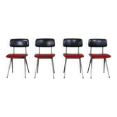 Set Of 4 Friso Kramer For Ahrend De Cirkel “Result” Dining Chairs, The Netherlands 1967