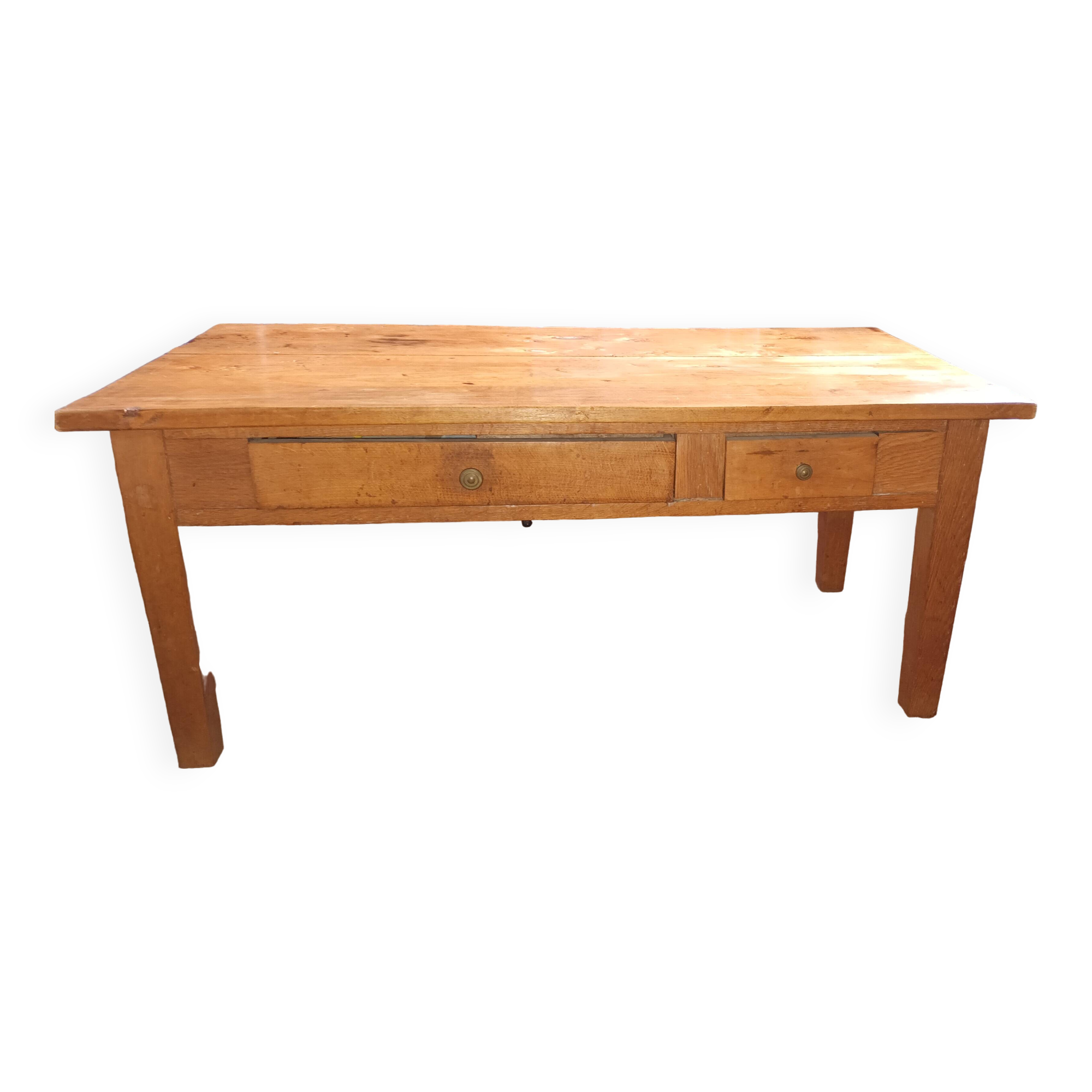 Wooden living room coffee table