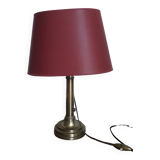 Brass foot candle holder lamp