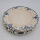 12 assiettes Terre de Fer U&C Sarreguemines