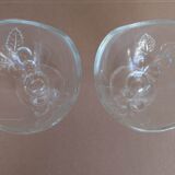 Glass flower ice cups