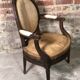 Louis XVI period medallion armchair
