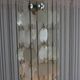 Sixties ceiling lamp with small ceramic shells