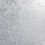 Nappe damassée ancienne à décors floraux 1,73 x 2,15 m