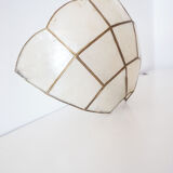 Mother-of-pearl shell shape wall lamp