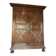 Louis XIII wardrobe in solid walnut