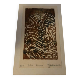 Lithographie Original Signé