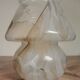Vase champignon verre marbré