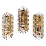 Crystal Waterdrop Wall lamps Sconces by Carl Fagerlund for Orrefors