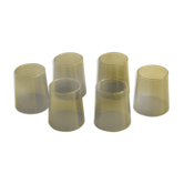 Batch of 6 smoked water glasses