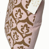 Ottoman cushion cover style pink ikat, olive - 50 x 50