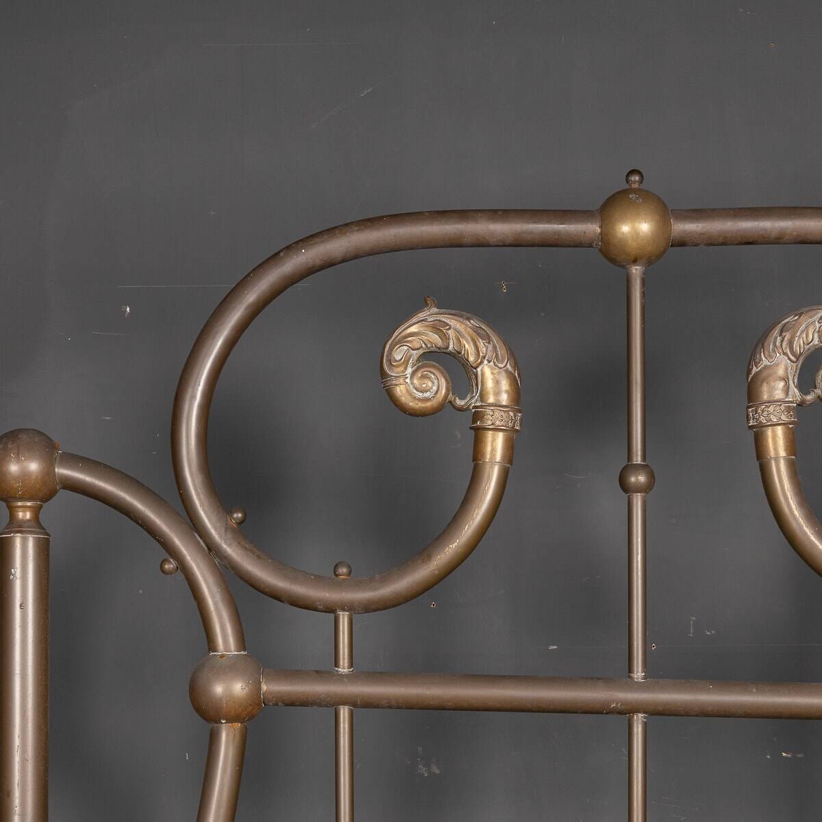 Antique 19thc victorian pair of brass coat stands c.1890