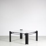 Table basse carrée design hollandais des années 1980