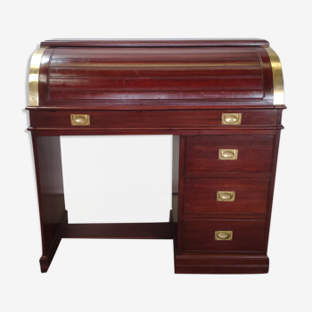 Teak marine cylinder desk