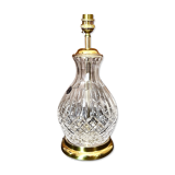 Crystal lamp stand | round diamond cut crystal lamp | stuart crystal lamp