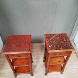 Pair of bedside art nouveau