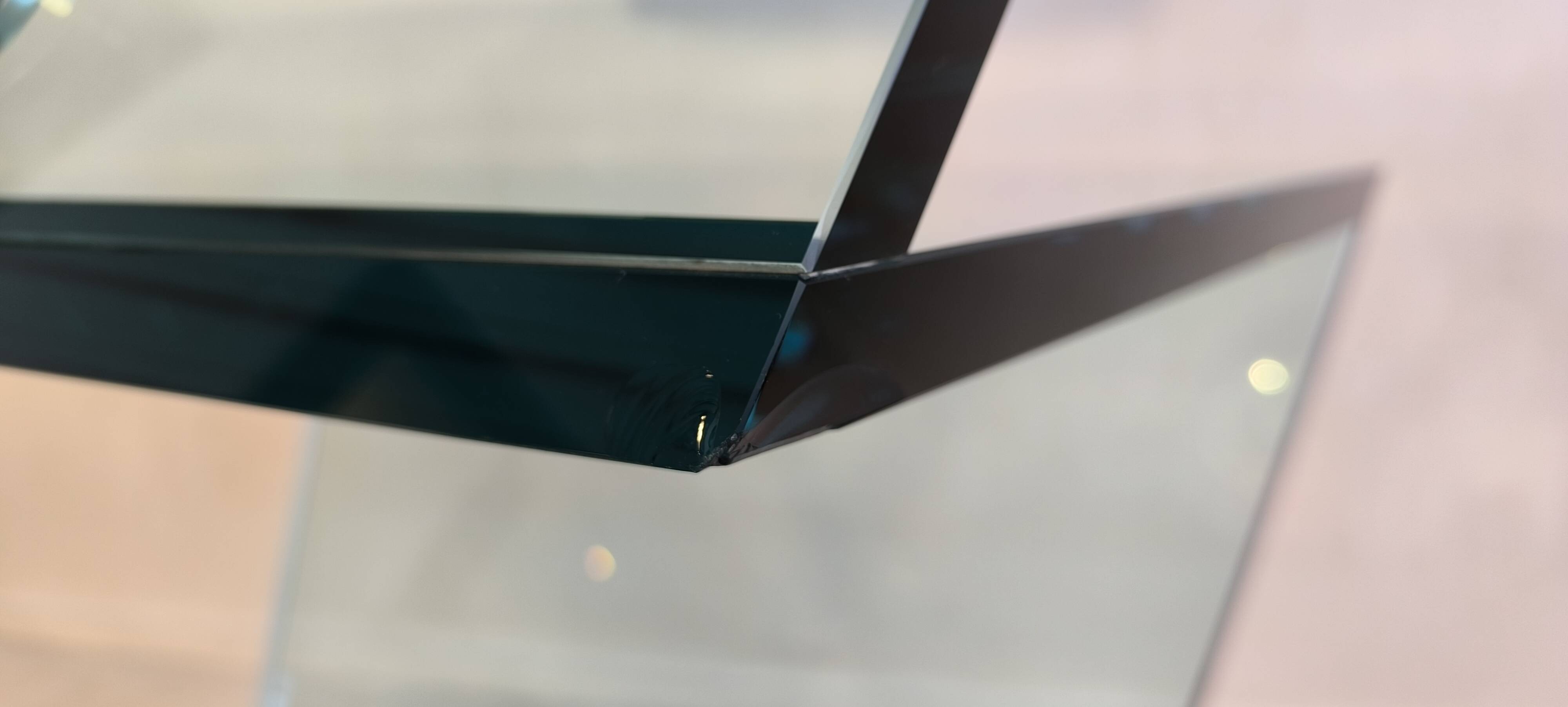 Reflex Angelo – sumptuous glass TV stand “jazz” signed Reflex Angelo made