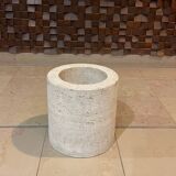 Table basse en travertin de P. A. Giusti et E. Di Rosa pour Up&Up, Italie