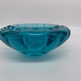 Empty blue crystal pocket
