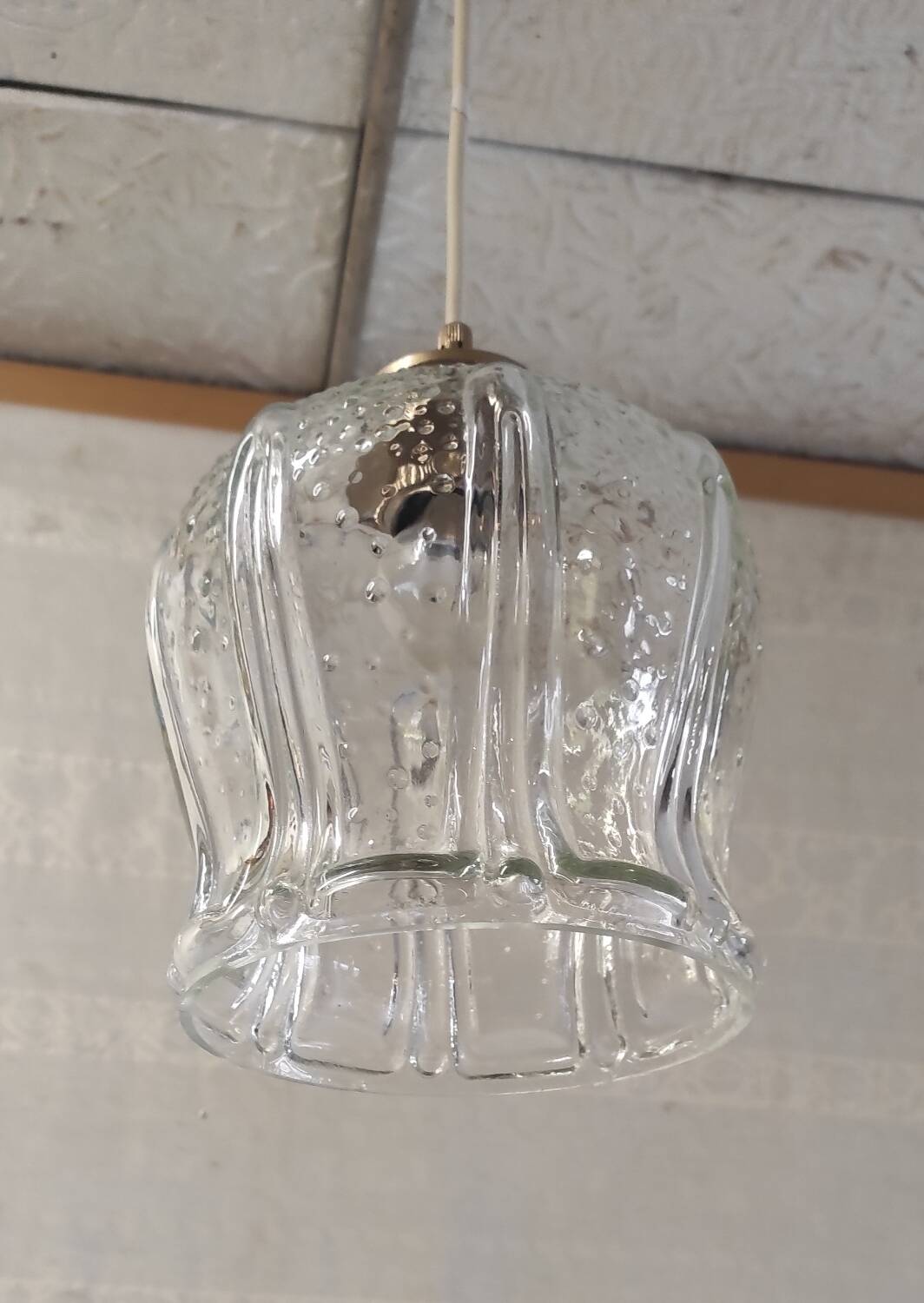 Art Deco portable lamp in glass - mid 20th century