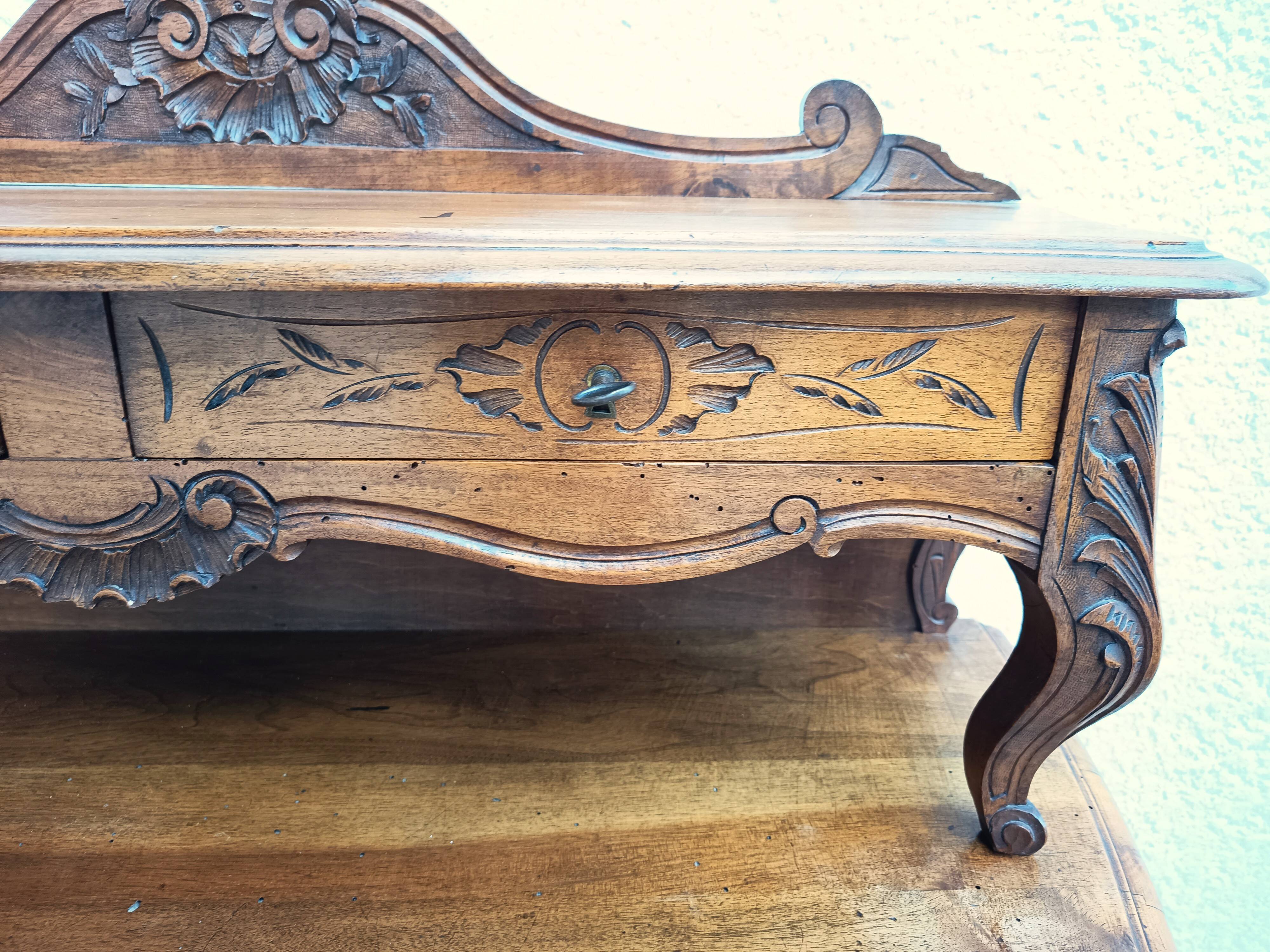 Louis XV walnut desk