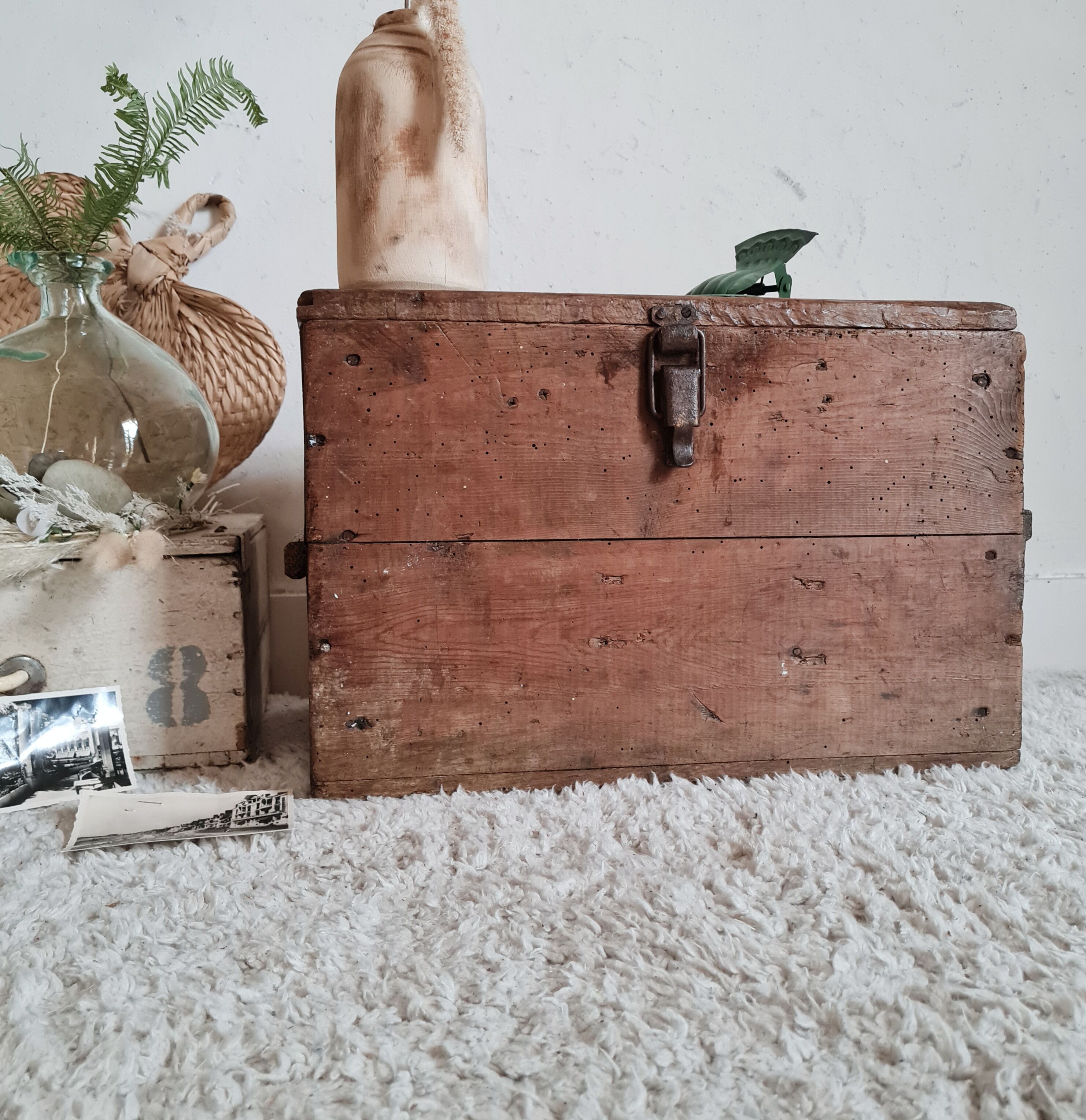Old wooden box