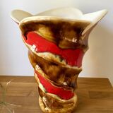 Large ceramic vase signed