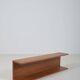 Danish wall shelf in solid teak, 1970s