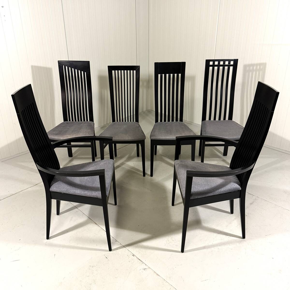 Chaises de salle à manger Tonon Italie par Wolf Schmidt Bandelow années 1980.