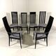 Chaises de salle à manger Tonon Italie par Wolf Schmidt Bandelow années 1980.