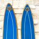 Paire de ski vintage en bois
