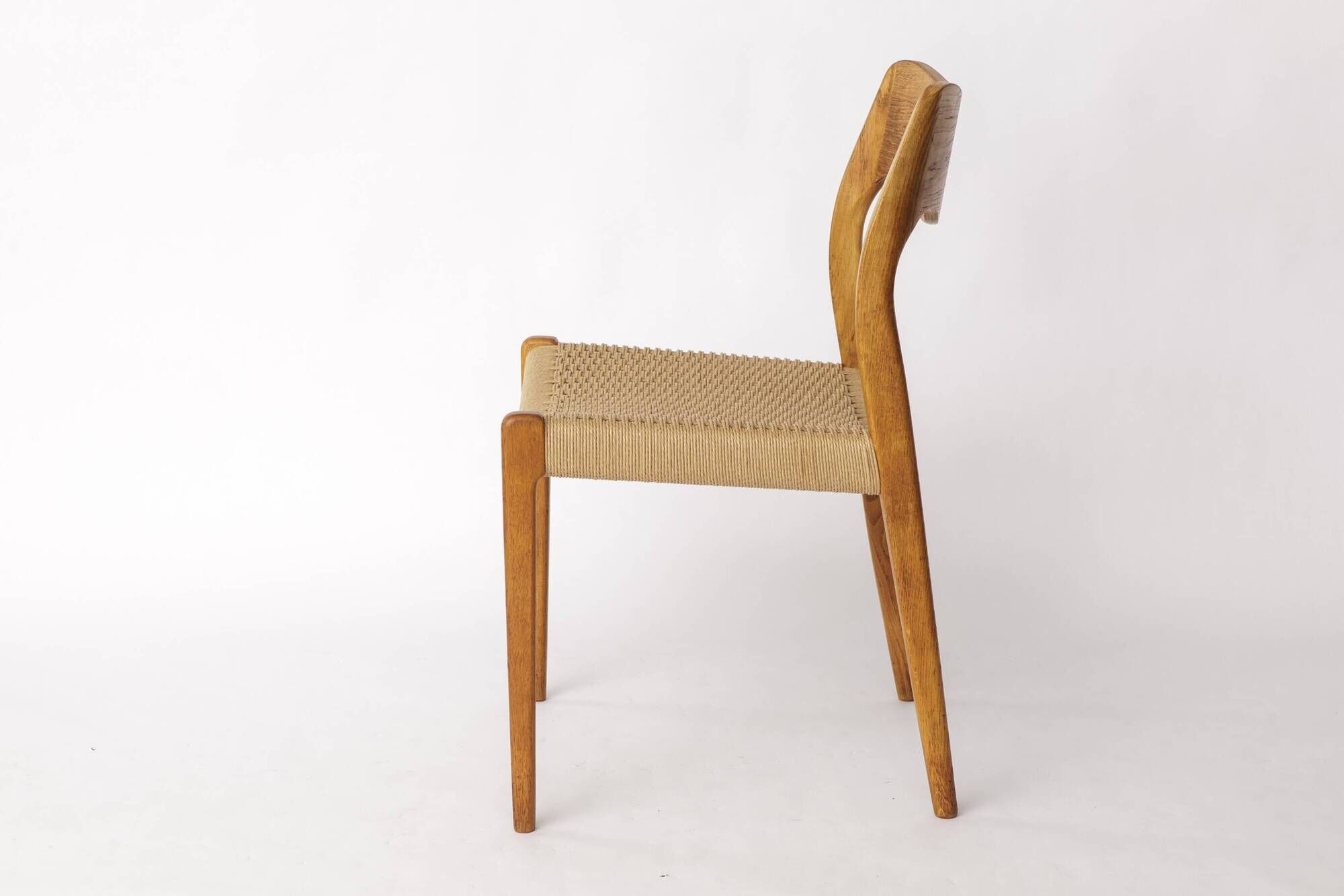Niels Otto Møller Chair Model 71 – Danish Oak, New Papercord, 1960s
