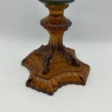Vase en cristal bleu