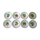 8 plates dabbling 2 decorations, currants, raspberries