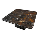 Petite table basse vintage fossilisée, années 1970