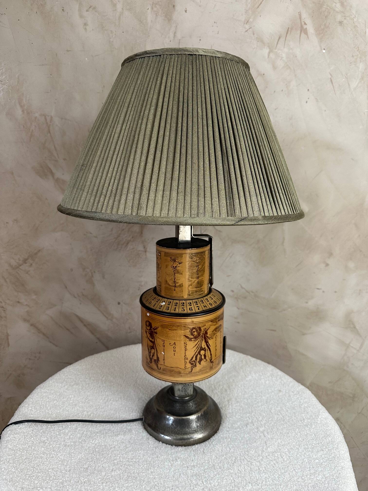 1920 Calendar Lamp