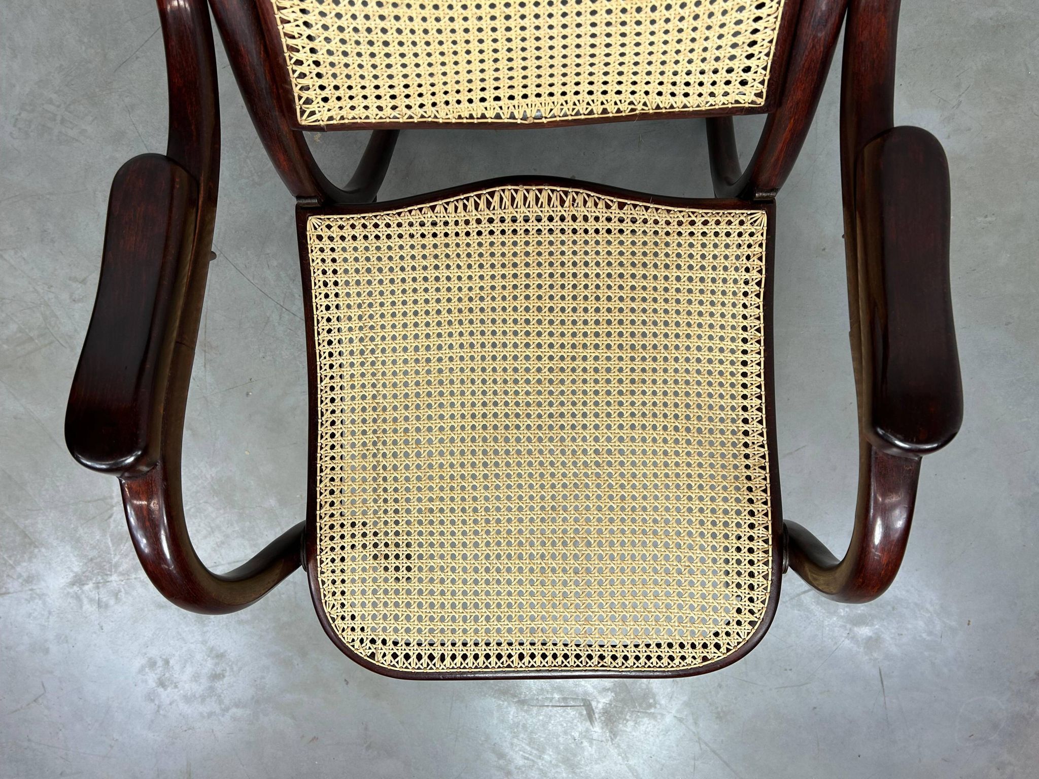 Chaise longue pliante très rare n°1 par Thonet