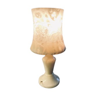 Alabaster floor lamp