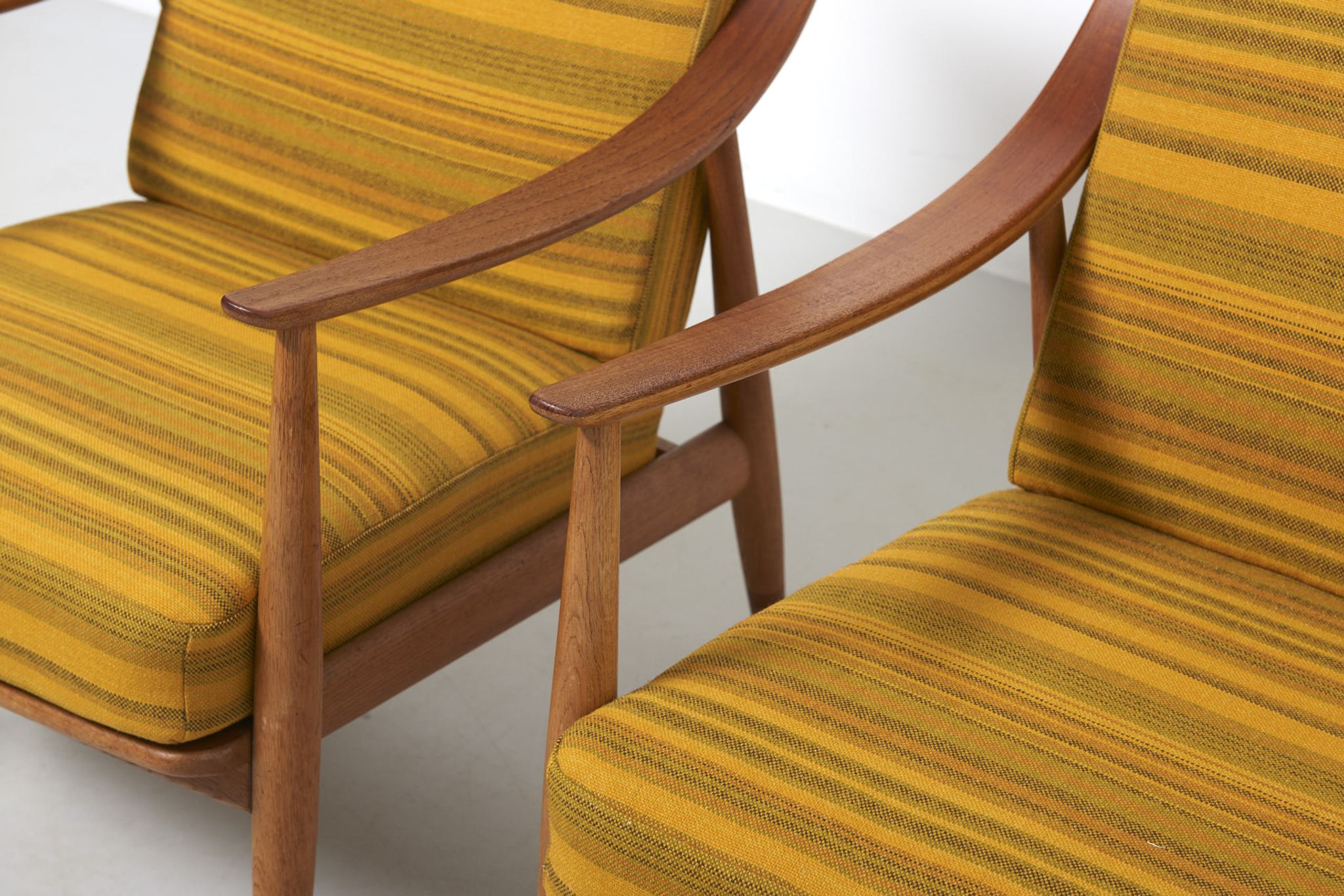 Pair of Armchairs Model FD 144 by Peter Hvidt and Orla Mølgaard-Nielsen, Denmark - 1950's