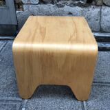 Coffee table Design in vintage curved wood