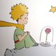 Antoine de Saint-Exupéry: The Little Prince Observes His Rose - Lithograph