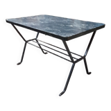 Small vintage coffee table metal legs