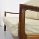 3-Seater Senator Sofa in Leather and Teak by Ole Wanscher for Cado, 1977