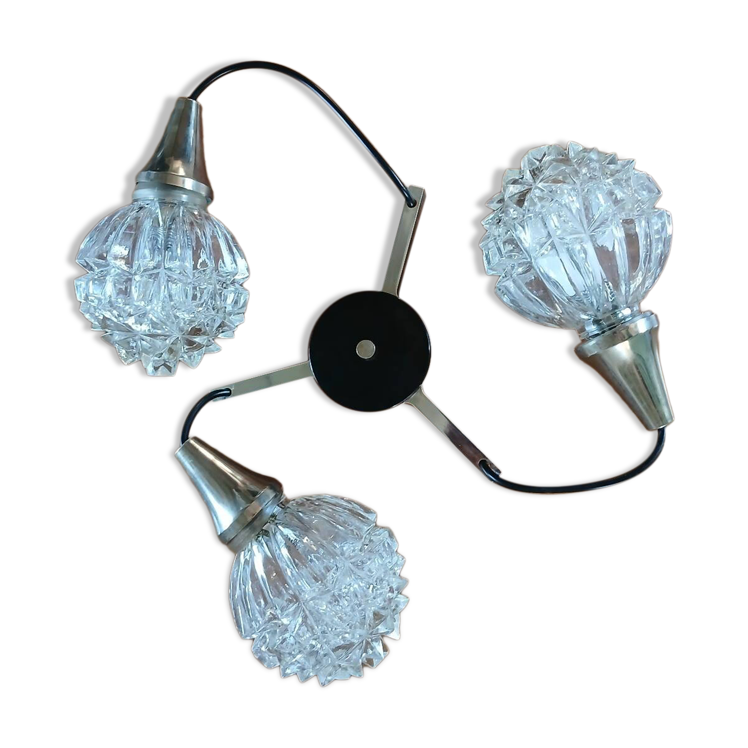 Chandelier, vintage waterfall suspension